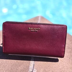Kate Spade Deep Burgundy Wallet